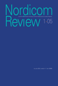 Cover of Nordicom Review 26 (1) 2005