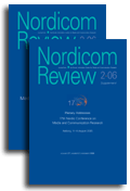 Cover of Nordicom Review 27 (2) 2006